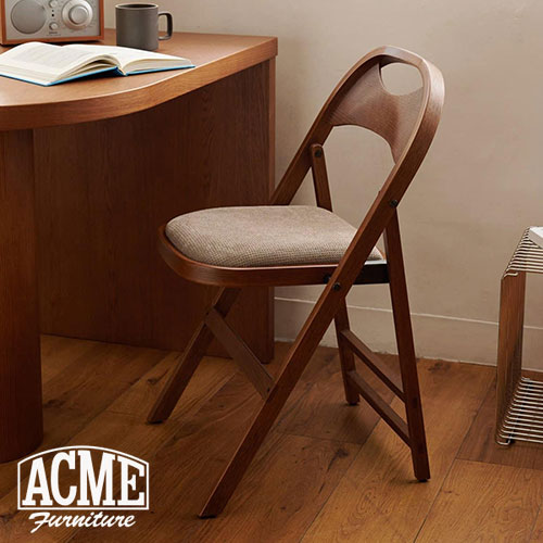 ACME Furniture アクメファニチャー CULVER CHAIR 2nd Fabric greige グレージュ カルバーチェア ファブリック チェア 椅子 インテリア イス 椅子 リビング 折りたたみイス 折りたたみ椅子(代引不可)【送料無料】