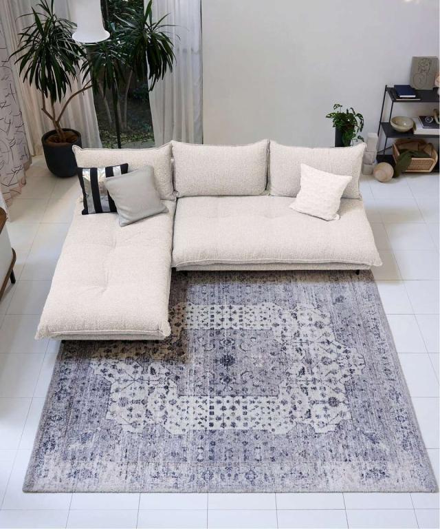 JOURNAL STANDARD FURNITURE ジャーナルスタンダードファニチャー PORTO COUCH SOFA Low Boucle(I) ポルトソファ Low カウチ Boucle アイボリー ローソファ リビング ソファ アイボリー カウチソファ ポルトカウチソファ_6