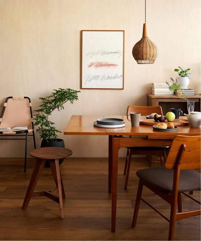 JOURNAL STANDARD FURNITURE ジャーナルスタンダードファニチャー HABITAT DINING TABLE ハビタ ダイニングテーブル 伸縮式 幅90、120、1_13