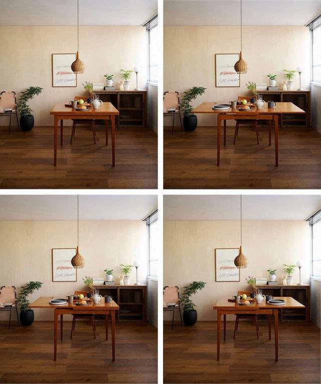 JOURNAL STANDARD FURNITURE ジャーナルスタンダードファニチャー HABITAT DINING TABLE ハビタ ダイニングテーブル 伸縮式 幅90、120、1_14