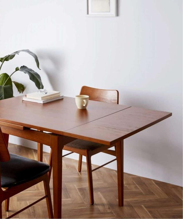 JOURNAL STANDARD FURNITURE ジャーナルスタンダードファニチャー HABITAT DINING TABLE ハビタ ダイニングテーブル 伸縮式 幅90、120、1_16