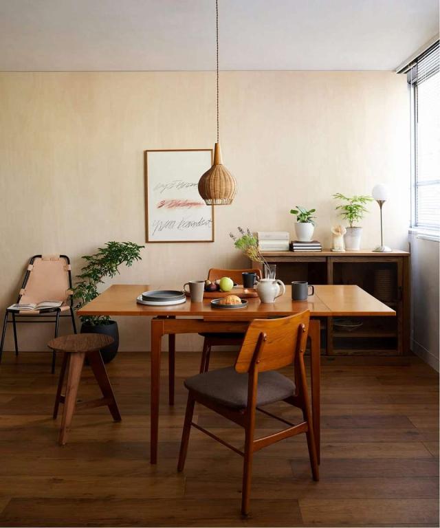 JOURNAL STANDARD FURNITURE ジャーナルスタンダードファニチャー HABITAT DINING TABLE ハビタ ダイニングテーブル 伸縮式 幅90、120、1_7