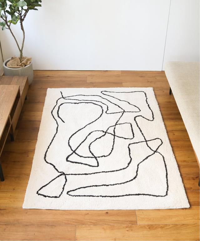 JOURNAL STANDARD FURNITURE ジャーナルスタンダードファニチャー FERNERO RUG 140x200 NA フェルネロ ラグ 140×200cm ナチュラル ラグ ラグマット マット ラグカーペット カーペット【送料無料】_3