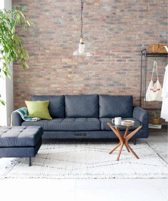 JOURNAL STANDARD FURNITURE PSF COUCH SOFA NAVY ジャーナル