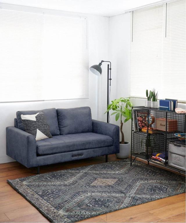 JOURNAL STANDARD FURNITURE PSF SOFA 2P BLUE GRAY ジャーナル