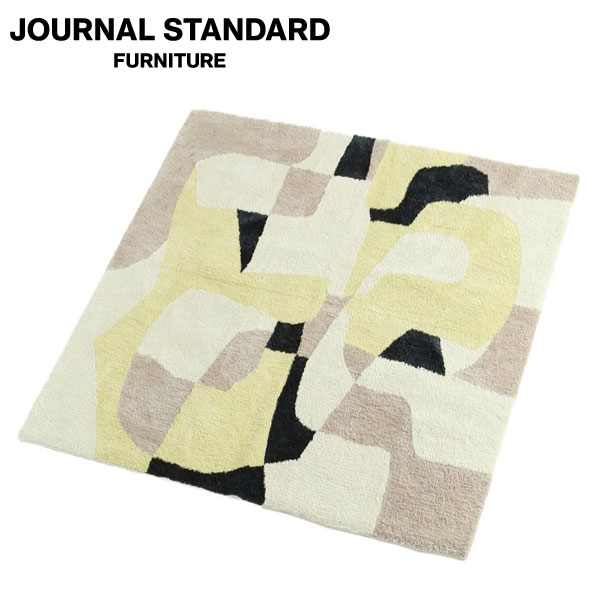 JOURNAL STANDARD FURNITURE PICFAIR RUG 200x200 イエロー ジャーナル