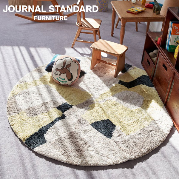 JOURNAL STANDARD FURNITURE PICFAIR RUG ROUND 140 イエロー