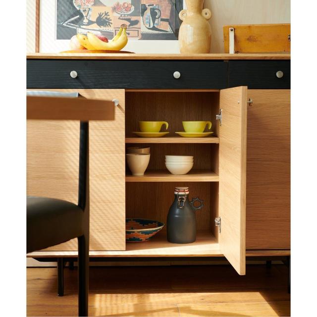 JOURNAL STANDARD FURNITURE ジャーナルスタンダードファニチャー HABITAT KITCHEN COUNTER-L ハビタ キッチンカウンターL ナチュラル 幅117.3cm キッチン カウンター 収納 棚_13