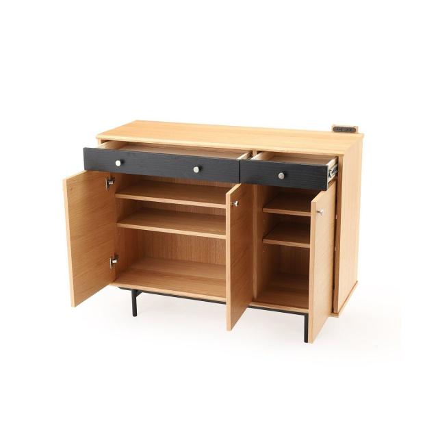 JOURNAL STANDARD FURNITURE ジャーナルスタンダードファニチャー HABITAT KITCHEN COUNTER-L ハビタ キッチンカウンターL ナチュラル 幅117.3cm キッチン カウンター 収納 棚_3