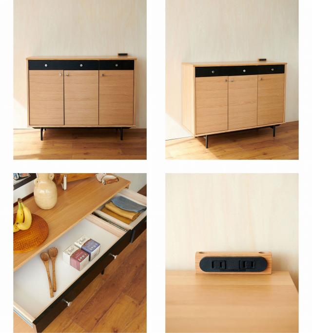 JOURNAL STANDARD FURNITURE ジャーナルスタンダードファニチャー HABITAT KITCHEN COUNTER-L ハビタ キッチンカウンターL ナチュラル 幅117.3cm キッチン カウンター 収納 棚_6