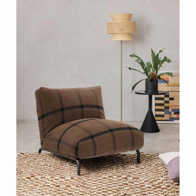 JOURNAL STANDARD FURNITURE RODEZ CHAIR COVER AC07 BRチェック ジャーナルスタンダードファニチャー ロデチェア カバー AC09 ブラウンチェック ソファカバー 一人掛けソファ カバー単品(代引不可)【送料無_4