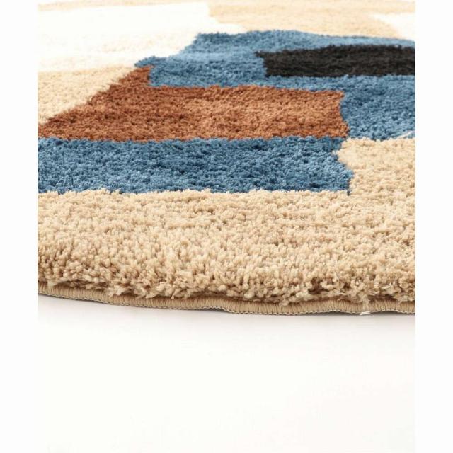 JOURNAL STANDARD FURNITURE GEOMETRIC RUG ROUND 140 ジャーナルスタンダードファニチャー ジオメトリック ラグ ラウンド140 ラグ ラグマット マット ラグカーペット カーペット モダン インテリア(代引不の通販は