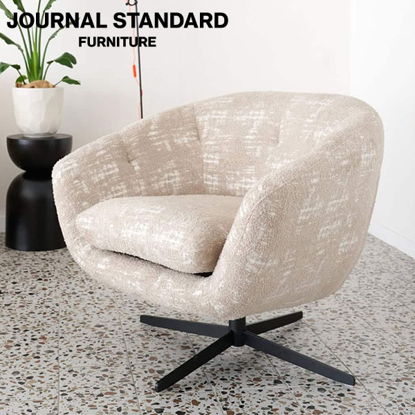 MORROW LOUNGE CHAIR Beige JOURNAL STANDARD FURNITURE ジャーナルスタンダードファニチャー モロー ラウンジチェア ベージュ ソファ 1人用 1Pソファ チェア(代引不可) 52,800円