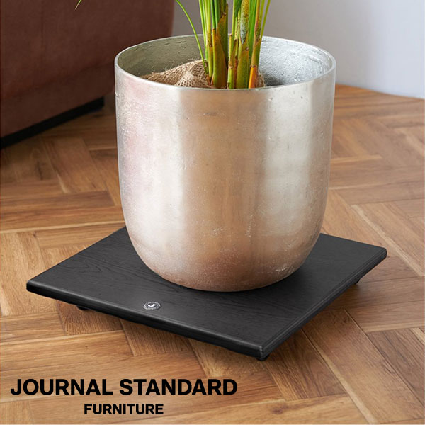 JSF PLANT CADDY square BK JOURNAL STANDARD FURNITURE ジャーナルスタンダードファニチャー プラント キャンディー スクエア ブラック プランタートレー プランタースタンド キャスター付き(代引不可)