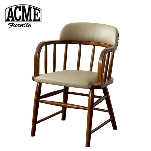 ACME Furniture アクメファニチャー OAKS ARM CHAIR_PVC ベージュ オーク アームチェア PVCベージュ 家具 ダイニングチェア