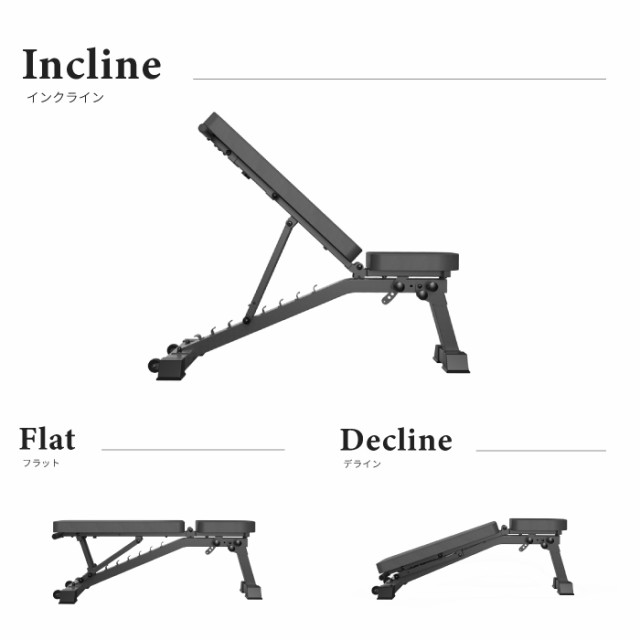 最新モデル3WAYトレーニングベンチ デクラインベンチ インクライン