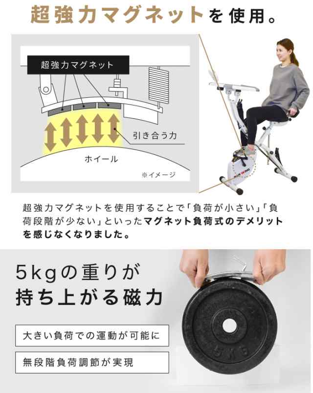 しながらバイク フィットネスバイク テーブル付 スピンバイク ルームバイク エアロ バイクビクス 高齢者 筋トレ ダイエット器具 健康器具 有酸素運動  家庭用 静音 折り畳み 連続使用 120分 マシン 室内の通販はau PAY マーケット - YouTen | au PAY マーケット－通販サイト