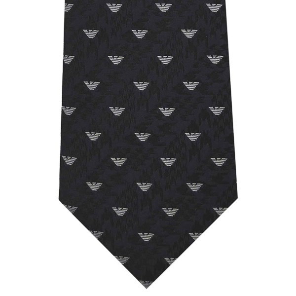 エンポリオアルマーニ ネクタイ ブルー系 イタリー製 シルク100