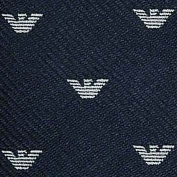 エンポリオアルマーニ ネクタイ NIGHT BLUE系 イタリー製 シルク100