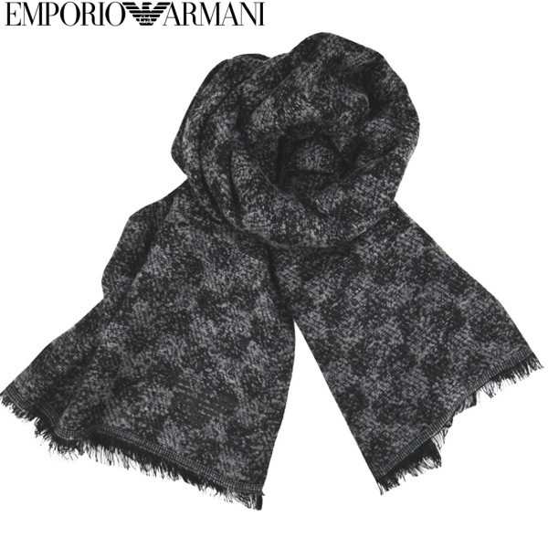 エンポリオ・アルマーニ マフラー スカーフ グレー系 EMPORIO ARMANI ...