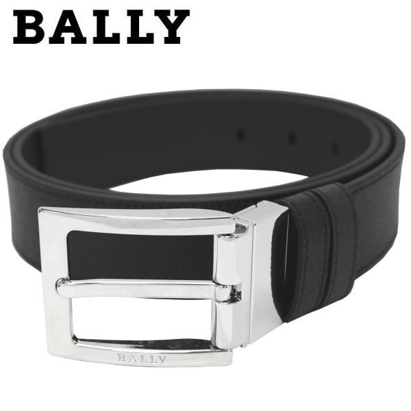 バリー BALLY メンズベルト 型押しブラック ブラウン リバーシブルベルト 6225416 イタリー製 ギフト プレゼント 贈答品 記念品 就職祝い 昇進祝い