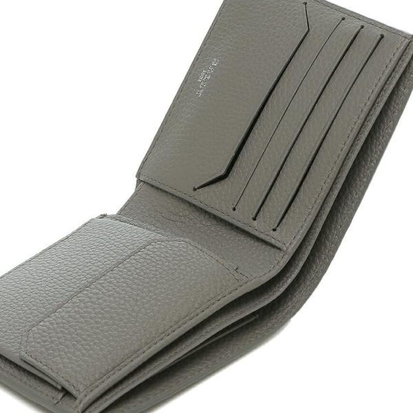 BALLYバリー メンズ財布 2つ折り財布 ボタン小銭入れ DARK MINERAL