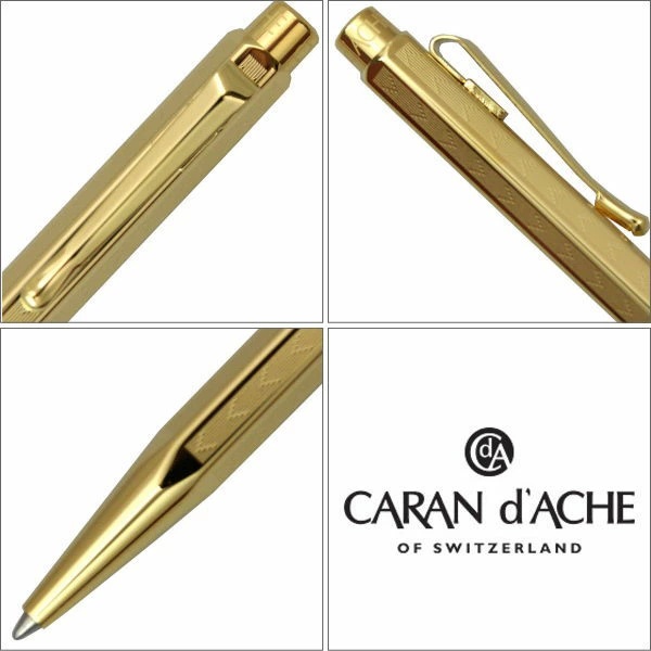 カランダッシュ ボールペン エクリドール シェブロンロジウム ギルテッドゴールド 0898-208 ギフト プレゼント 贈答品 記念品_1