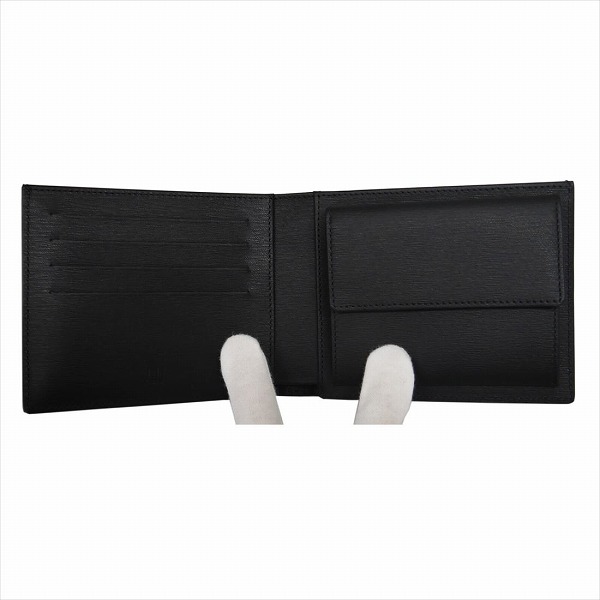 ダンヒル サイドカー メンズ財布 小銭入れ付き2つ折れ財布 ガンメタ