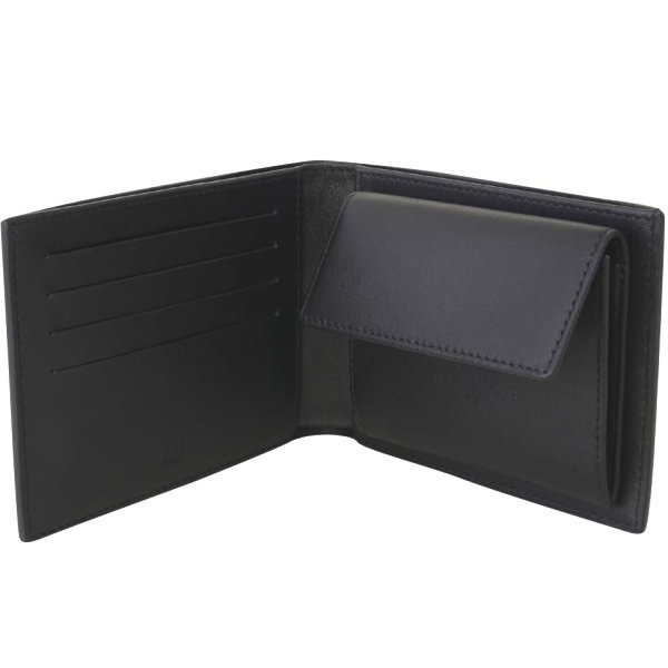 ダンヒル DUNHILL 2つ折り財布 小銭入れ付き ブラック AVORITIES LEATHER アヴォリティーズレザー 19F2932AV001R_4