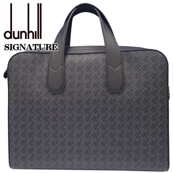 ダンヒル DUNHILL SIGNATURE スリム シングル ドキュメントケース ブラック イタリー製 DU24R3815LT001R