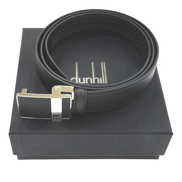 ダンヒル DUNHILL メンズベルト 型押しブラック/ブラック
