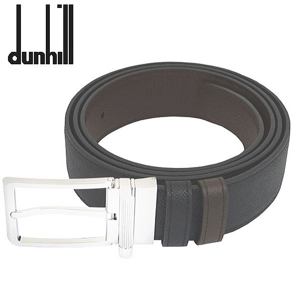 ダンヒル DUNHILL メンズベルト  型押しブラック/型押しブラウン リバーシブルタイプ  バックル回転式  イタリー製 DU24F4T21AP ギフト プレゼント 誕生日ギフトの通販は 51,920円