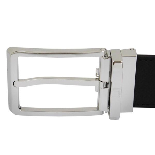 ダンヒル DUNHILL メンズベルト 型押しブラック/型押しネイビー