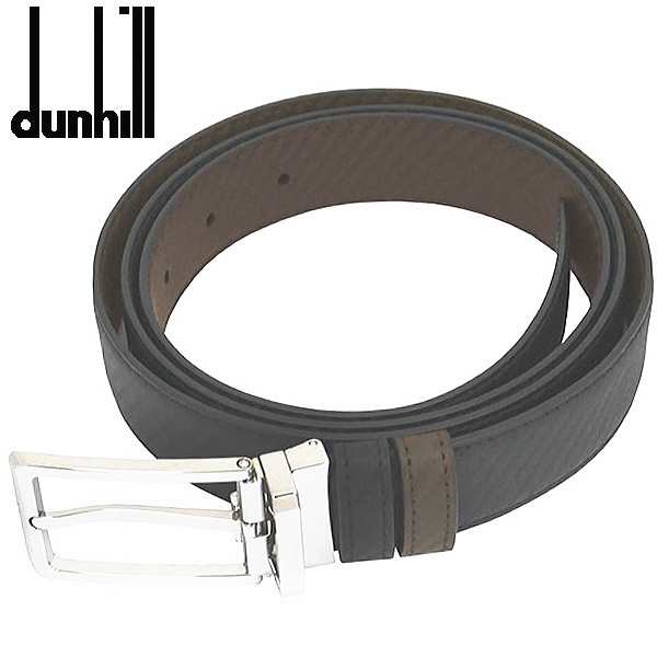 ダンヒル DUNHILL メンズベルト  型押しブラック/型押しブラウン バックル回転式 リバーシブルタイプ DU24R4T21RR イタリー製 ギフト プレゼント 誕生日ギフトの通販は