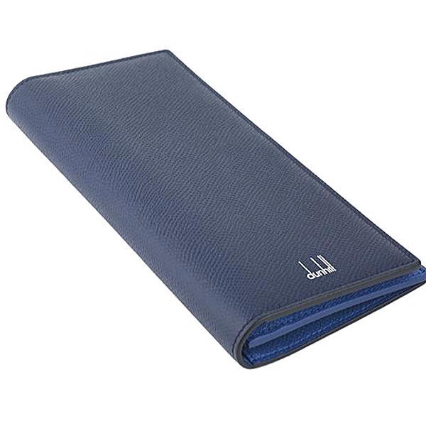 ダンヒル DUNHLL メンズ財布 長財布 ファスナー小銭入れ付 カドガン CADOGAN ネイビーDU18F2100CA410R_2