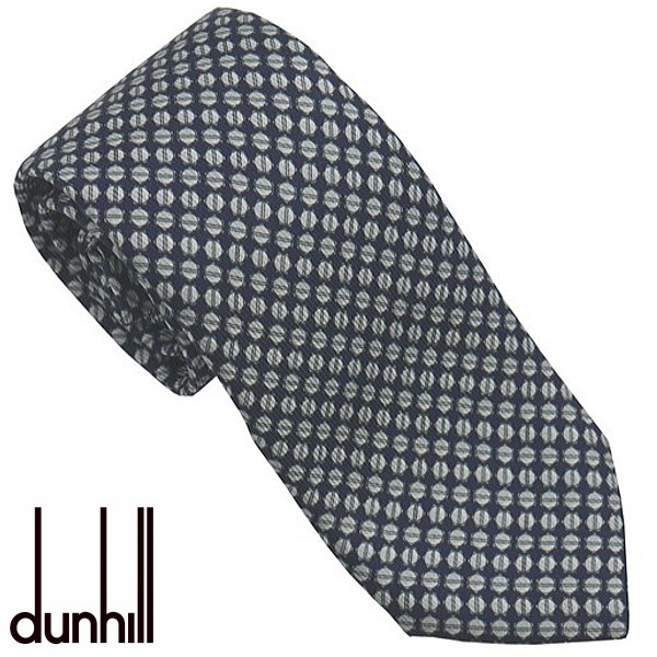 ダンヒル ネクタイ DUNHILL メンズネクタイ シルク100％ イタリー製 ダークネイビー系 総柄タイプ DU21FPTP1C9059Rの通販は 15,444円
