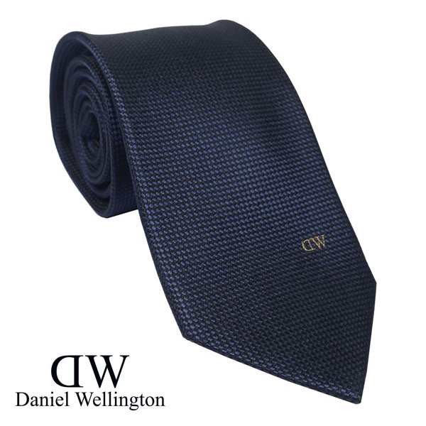 Daniel Wellington ダニエルウェリントン メンズネクタイ ネイビー系 ワンポイントロゴ DW02500001-264335 NAVY