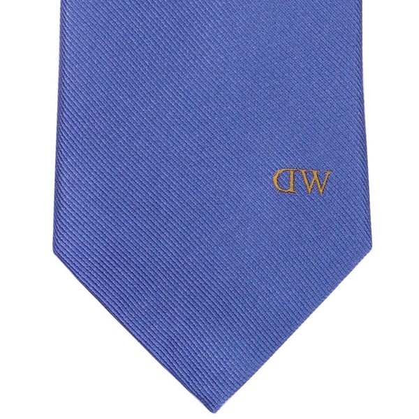 Daniel Wellington ダニエルウェリントン メンズネクタイ プレーンブルー系 ワンポイントロゴ DW02500001-264342_1
