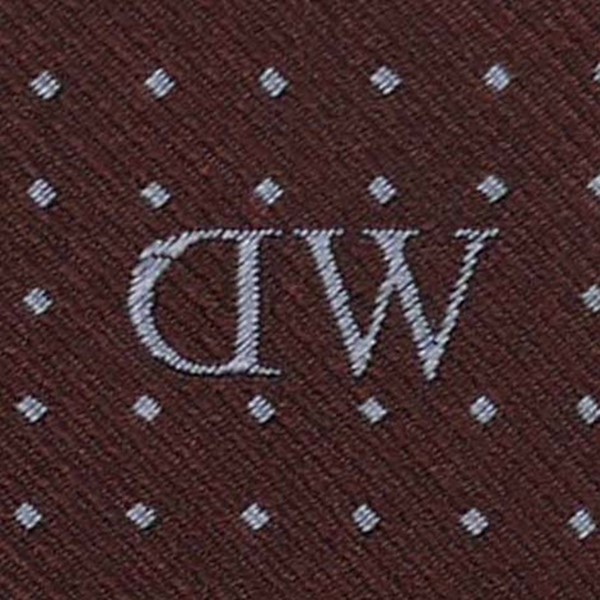 Daniel Wellington ダニエルウェリントン メンズネクタイ ブラウン系 ドット柄 ワンポイントロゴ DW02500006-264738 Daniel Wellington ダニエルウェリントン メンズネクタイ ブラウン系