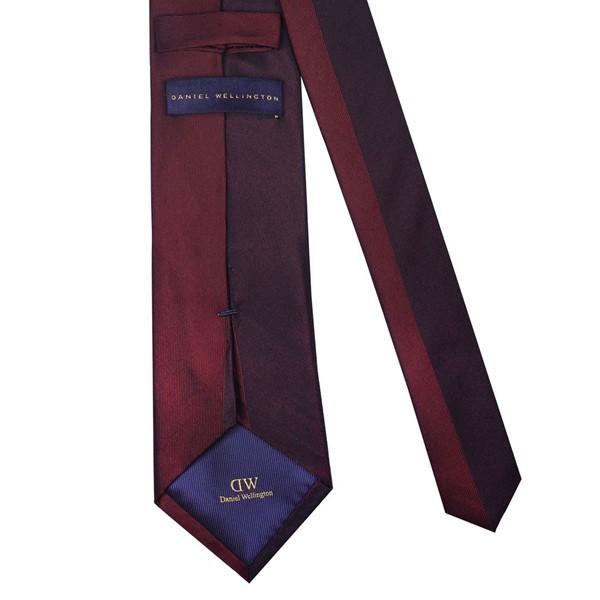 Daniel Wellington ダニエルウェリントン メンズネクタイ ワイン系 ツートン柄 ワンポイントロゴ DW02500011-266819_2