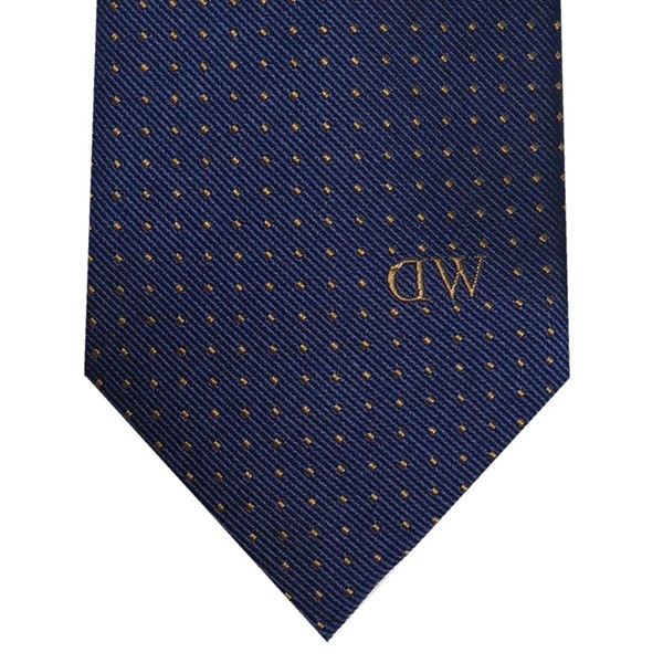 Daniel Wellington ダニエルウェリントン メンズネクタイ チーフ タイバー3点セット ネイビー系 ドット DW02800013_1