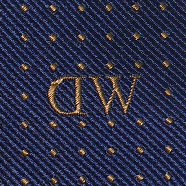 Daniel Wellington ダニエルウェリントン メンズネクタイ チーフ タイバー3点セット ネイビー系 ドット DW02800013_3