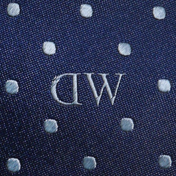 Daniel Wellington ダニエルウェリントン メンズネクタイ チーフ タイバー3点セット ネイビー系 ドット DW02800014_3
