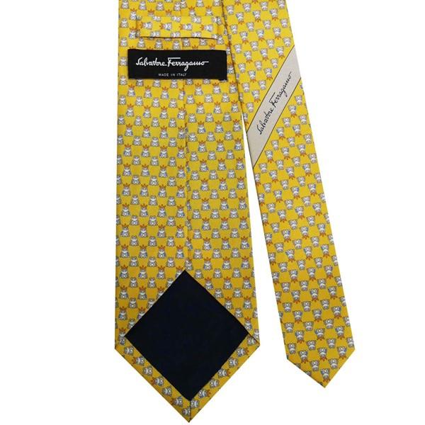 サルバトーレ フェラガモ salvatore ferrgamo ネクタイ イエロー系