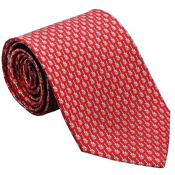 サルバトーレ フェラガモ salvatore ferrgamo ネクタイ レッド系 シルク100％ イタリー製 714020 ギフト プレゼント 贈答品 記念品