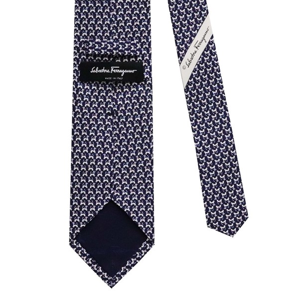 サルバトーレ フェラガモ salvatore ferrgamo ネクタイ ネイビー系