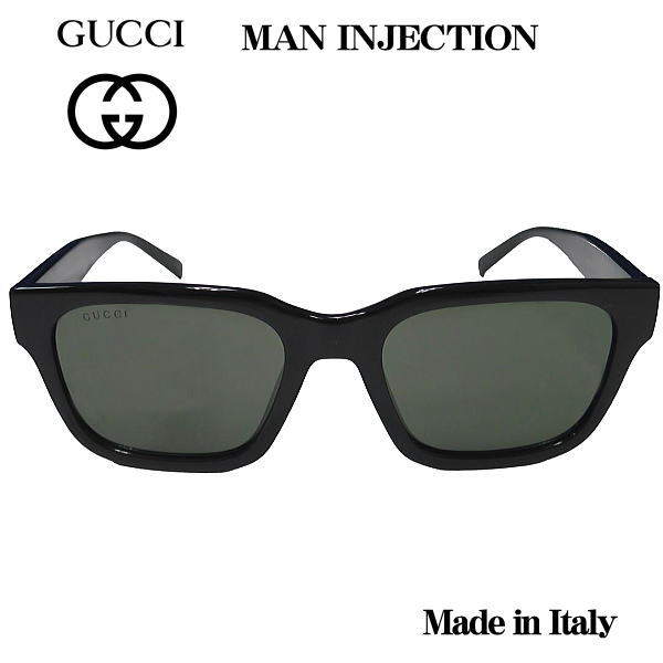 グッチ サングラス メンズ GUCCI Sunglass ブラック グレイ MAN INJECTION GG1857SK-001-55 2025SS