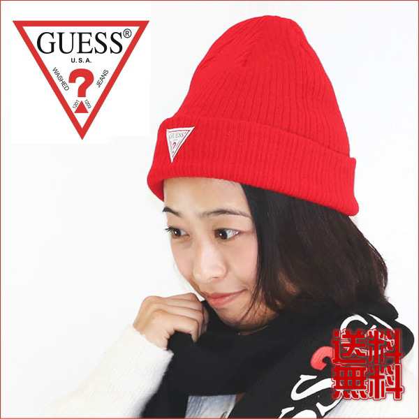 ゲス ニット帽 Guess レッド ワンポイントマーク Ai4a 58ds ギフト プレゼント クリスマスの通販はau Pay マーケット Shopgto