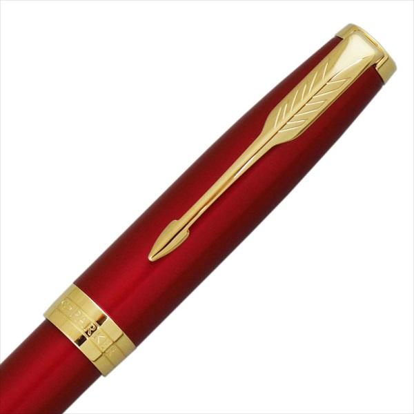 パーカー 万年筆 ソネットニューコレクション レッドGT ペン先：M ギフト プレゼント 贈答品 記念品_4