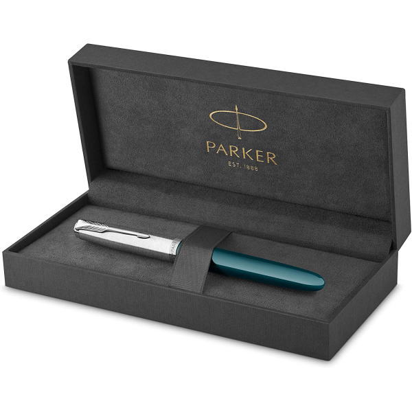 parker51 パーカー51 万年筆 ティールブルーCT フーデップニブ ペン先 F 2153509z ギフト プレゼント 贈答品 記念品 就職祝い 父の日_4